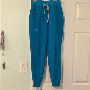 FIGS Extreme Blue High Waisted Zamora Scrub Pant